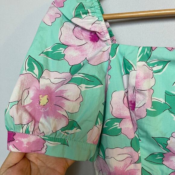 Gianni Bini Flower Print Top (Junior size) XS NWT - Picture 6 of 11